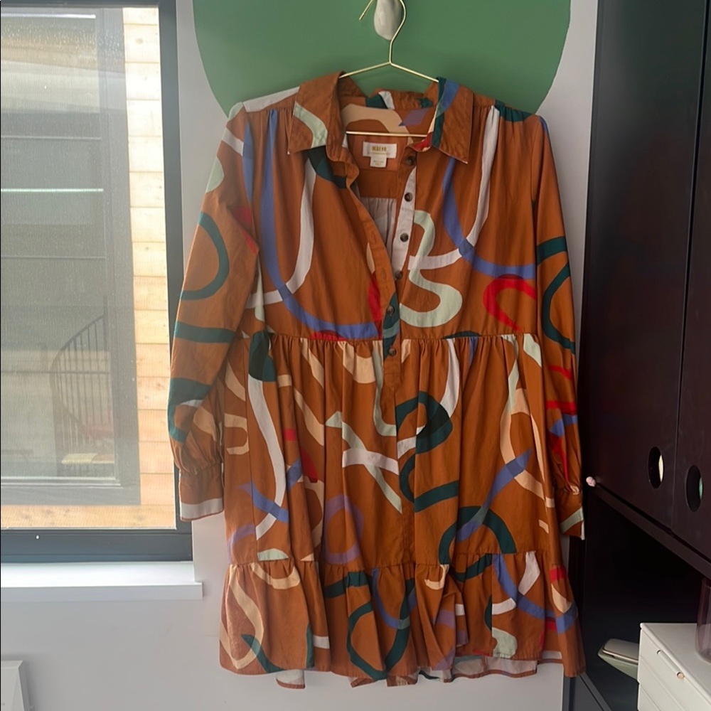 Anthropology Maeve Abstract Print Dress